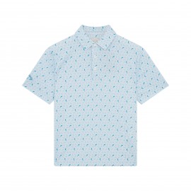 Callaway Dophin Texture Print dětské polo - Bright White