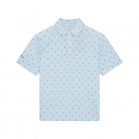 Callaway Dophin Texture Print dětské polo - Bright White