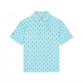 Callaway Dophin Texture Print dětské polo - Blue Radiance