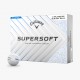 Callaway Supersoft Splatter Blue 25 golfové míčky bílé, 12 ks