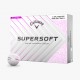 Callaway Supersoft Splatter Pink 25 golfové míčky bílé, 12 ks