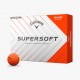 Callaway Supersoft Matte Orange 25 golfové míčky oranžové, 12 ks