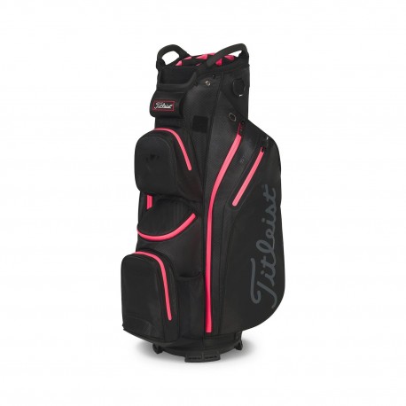 Titleist 14 StaDry Cart Bag - Black/Candy/Pink