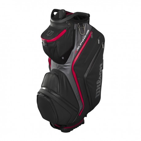 Wilson Alpine Dry Cart golfový bag - Black/Grey/Red