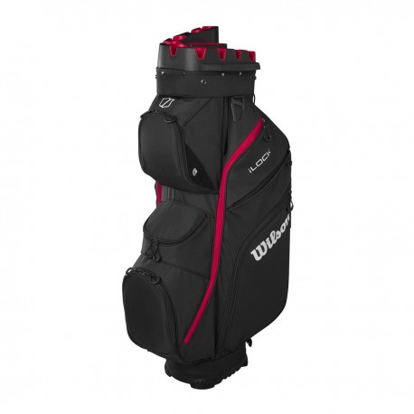 Wilson I-Lock Cart golfový bag - Black/Red