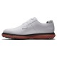 FootJoy Traditions Spikeless Blucher pánské golfové boty - White/White/Brick