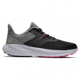 FootJoy Flex Spikeless dámské letní golfové boty - Black/Grey/White