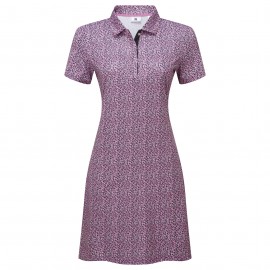 FootJoy Animal Print Dress dámské šaty - White/Berry FootJoy Animal Print Dress dámské šaty - White/Berry