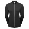 FootJoy Full-Zip Debossed Midlayer dámská mikina - Black