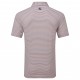 FootJoy Balance Stripe Lisle pánské polo - White/Hibiscus