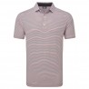 FootJoy Balance Stripe Lisle pánské polo - White/Hibiscus
