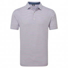 FootJoy Balance Stripe Lisle pánské polo - Skyway