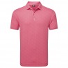 FootJoy Speckle Print Pique pánské polo - Pink Lemonade