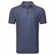 FootJoy Bounce Print Pique pánské polo - Dark Denim