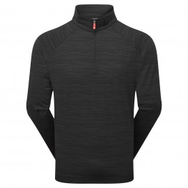 FootJoy Wave Jacquard Chill-Out pánská mikina - Black