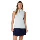 Callaway Sleeveless Rib Play Zip Mock dámské polo - Salt Air