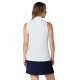 Callaway Sleeveless Rib Play Zip Mock dámské polo - Salt Air