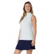 Callaway Sleeveless Rib Play Zip Mock dámské polo - Salt Air