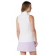 Callaway Sleeveless Rib Play Zip Mock dámské polo - Salt Air