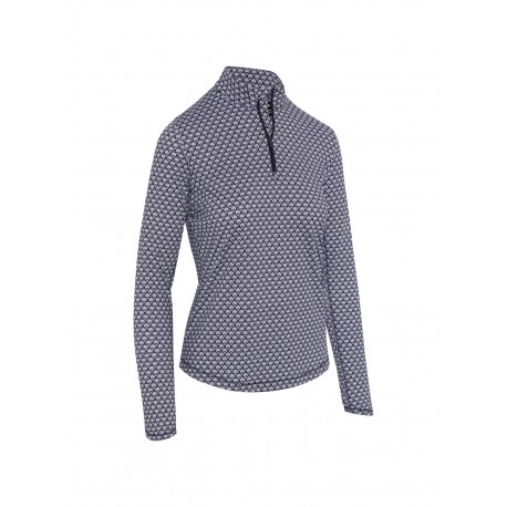 Callawaya Scarf Geo Sun Protection dámský top - Peacoat