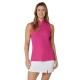 Callaway Sleeveless Rib Play Zip Mock dámské polo - Fuchsia Purple