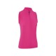Callaway Sleeveless Rib Play Zip Mock dámské polo - Fuchsia Purple