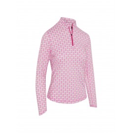 Callaway Deco Geo Sun Protection dámský top - Fuchsia Purple