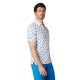 Callaway Sailboat Sunset Geo Print pánské polo - Bright White