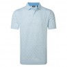 FootJoy Surfs Up Print Lisle pánské polo - Deep Reef/White/Sea Glass/Blue Reef