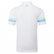 FootJoy Sleeve Stripe Pique pánské polo - White/Blue Reef/Sea Glass
