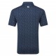 FootJoy Wingtip Floral Lisle pánské polo - Navy/White
