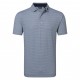 FootJoy Scallop Geo Pique pánské polo - Navy