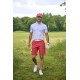 FootJoy Watercolour Floral Print Pique pánské polo - White/Chambray/Nantucket Red