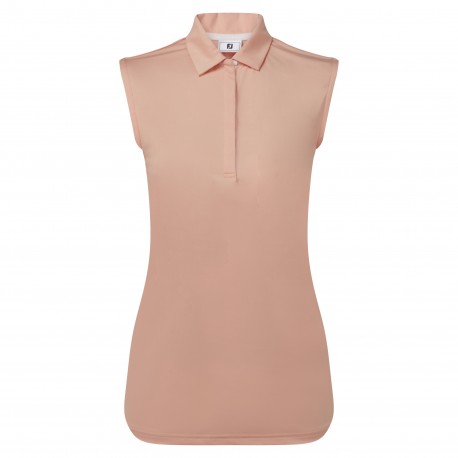 FootJoy Sleeveless Lisle dámské polo - Desert Peach
