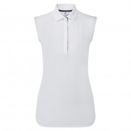 FootJoy Sleeveless Lisle dámské polo - White