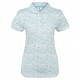 FootJoy Cap Sleeve Lisle dámské polo - Tile Blue/Floral Print