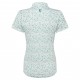 FootJoy Cap Sleeve Lisle dámské polo - Tile Blue/Floral Print