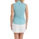FootJoy Zip Front Tank Printed dámské polo -Tile Blue/White/Peach/