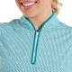 FootJoy Zip Front Tank Printed dámské polo -Tile Blue/White/Peach/