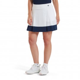 FootJoy Pleated 43cm dámská sukně - White/Navy