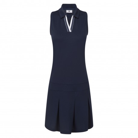 FootJoy Pleated dámské golfové šaty - Navy/White