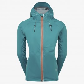 FootJoy Hydroknit dámská bunda do deště - Tile Blue/White/Desert Peach