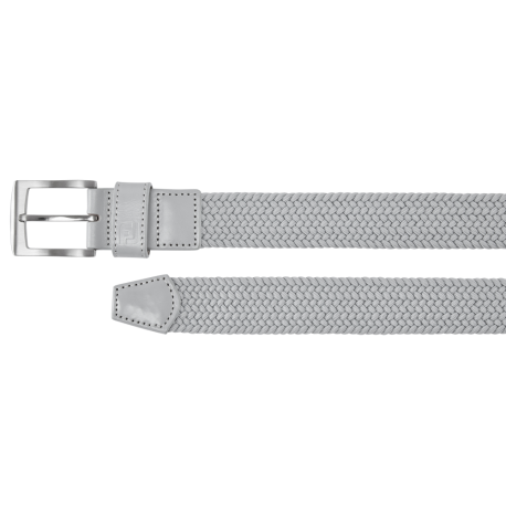 FootJoy Striped Braided Regular pánský pásek - Grey