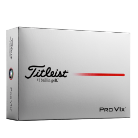 Titleist Pro V1x 2025 golfové míčky bílé, 12 ks
