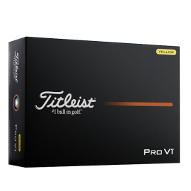 Titleist Pro V1 2025 golfové míčky žluté, 12 ks