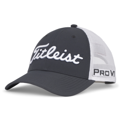 Titleist Tour Performance Mesh pánská golfová kšiltovka - Charcoal/White