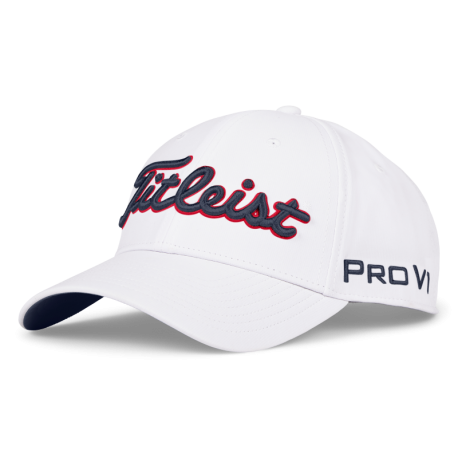 Titleist Tour Performance pánská golfová kšiltovka - White/Navy/Red