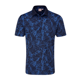 Ping Orlando pánské polo - Navy/Bright Cobalt