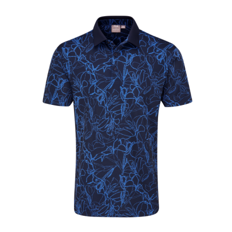 Ping Orlando pánské polo - Navy/Bright Cobalt