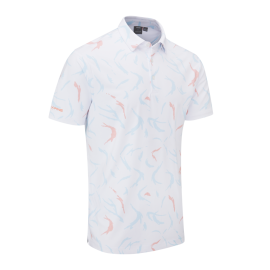 Ping Ephron pánské polo - White/White Salmon Multi
